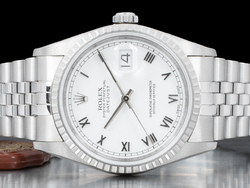 Rolex Datejust 16220 Jubilee Quadrante Bianco Romani